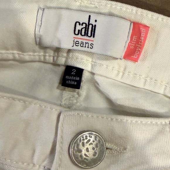CAbi Slim Boyfriend White Jean - Picture 3 of 3
